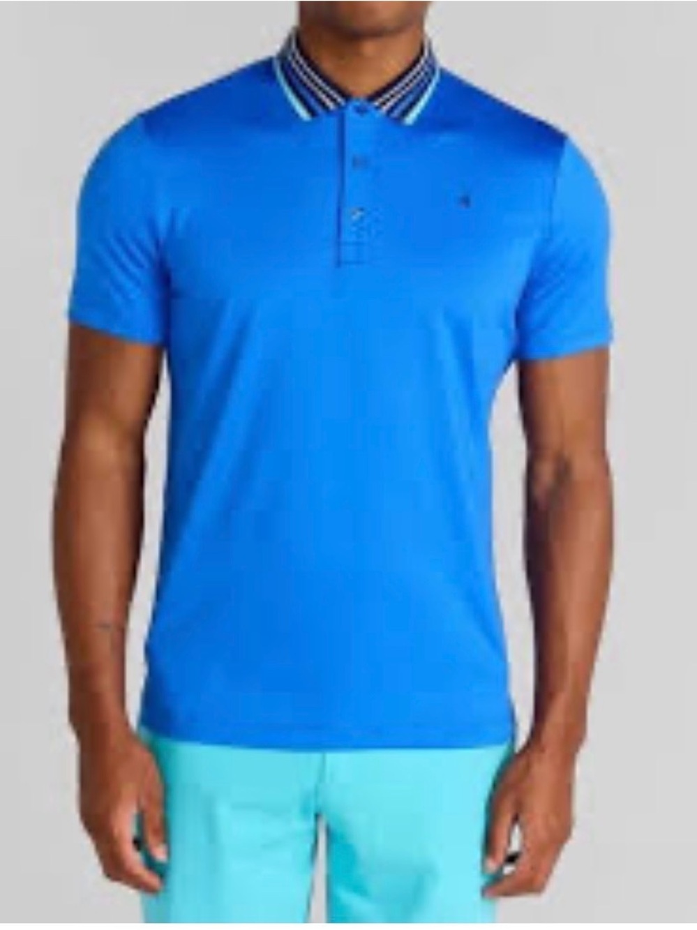 NWT Redvanly Men's Blue Mark Polo Shirt - Classic Short Sleeve XXL